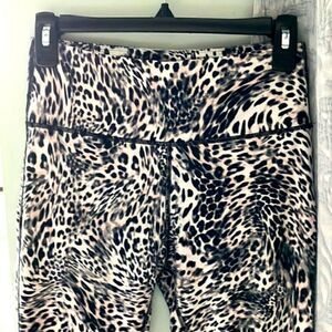 Betsey Johnson Performance Leggings, Animal Print S